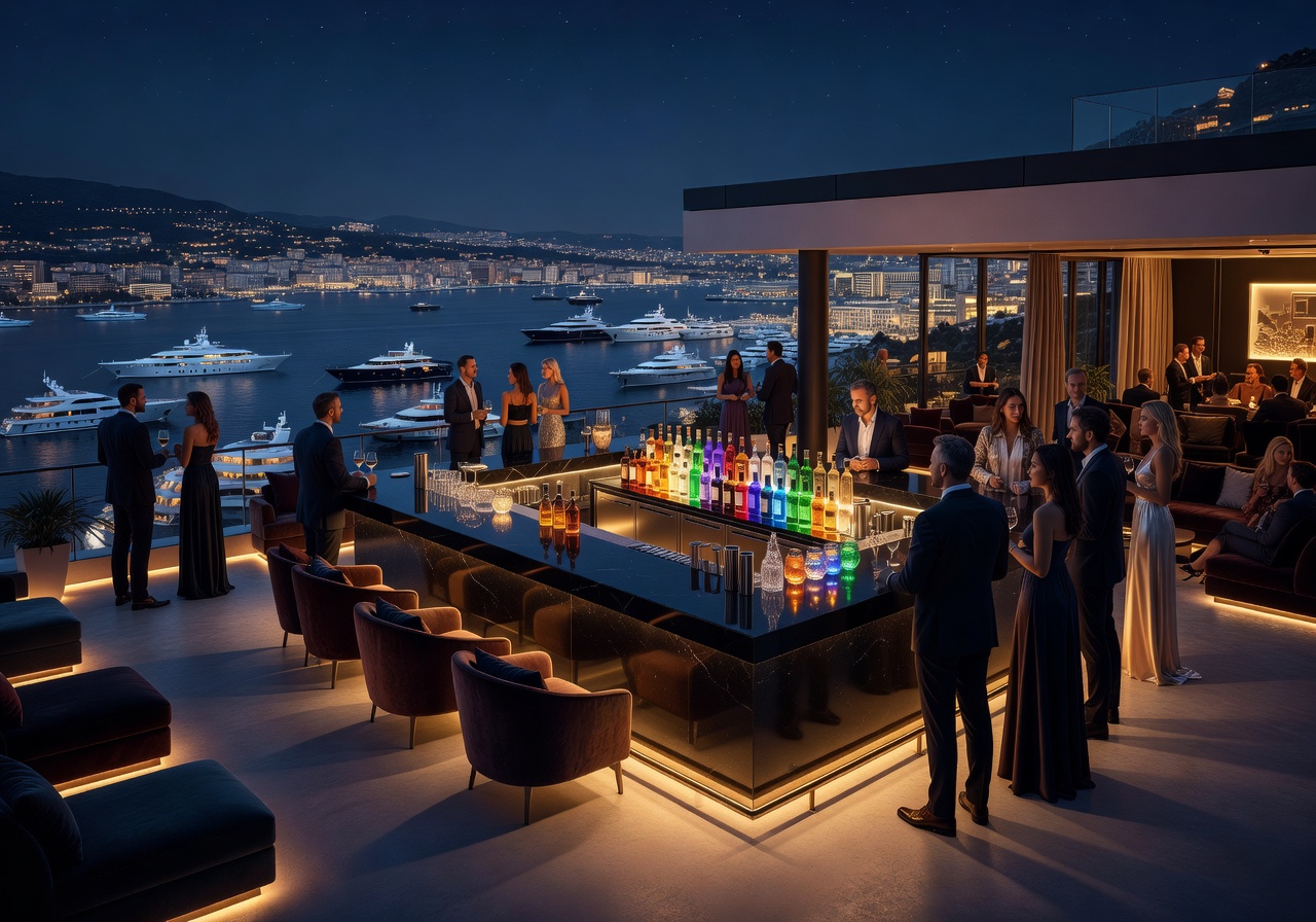 Rooftop Nightclub Bar